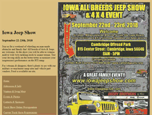Tablet Screenshot of iowajeepshow.com